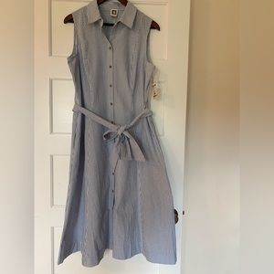 NWT Anne Klein Seersucker midi dress